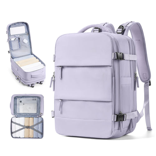 Men Business Travel Backpack Expandable USB Bag, Business Waterproof