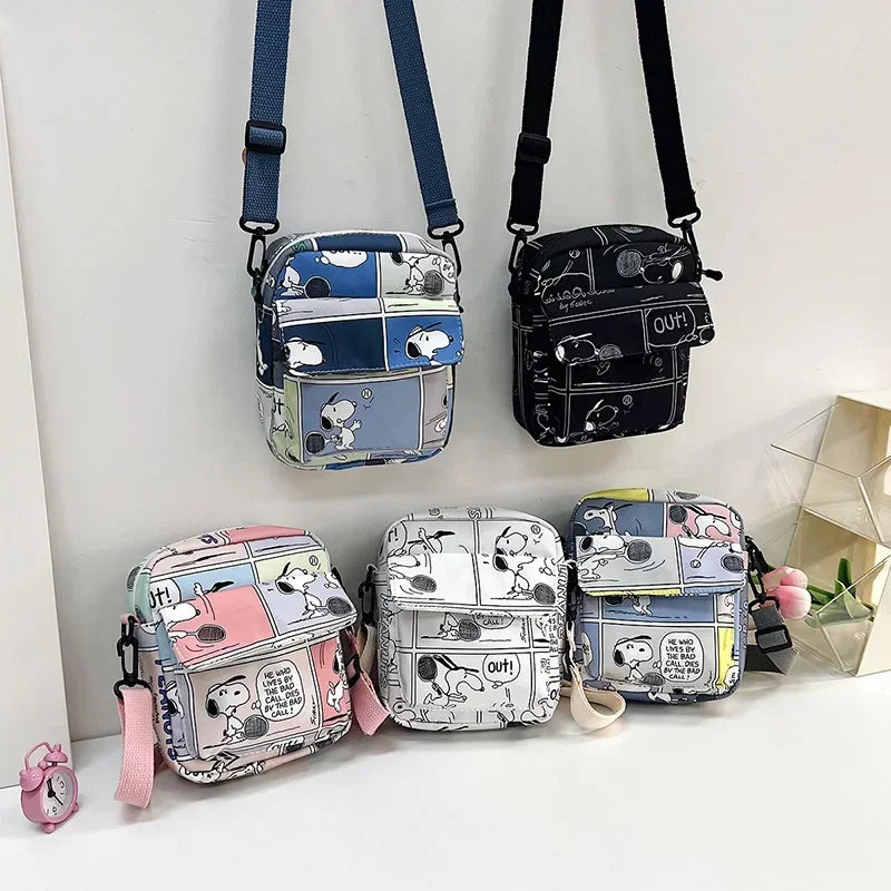 Snoopy Crossbody Bags for Ladies Kawaii Purses Phone Case Peanuts