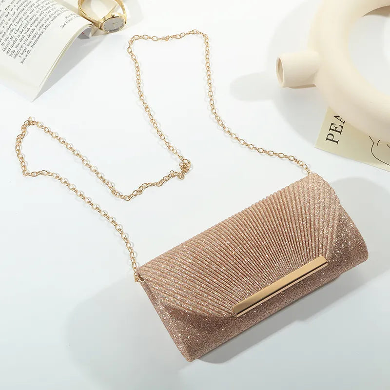 Fashion Elegant Clutch Bag New 2023 Hot Selling Chain Dinner Bag Bride