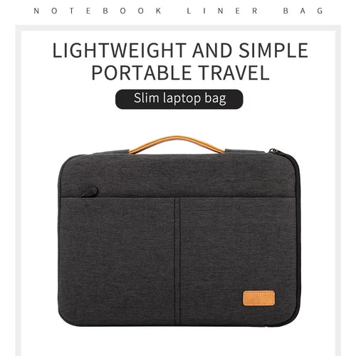 Laptop Sleeve Bag 14-15.6 Inch Notebook Pouch for Men's Shockproof