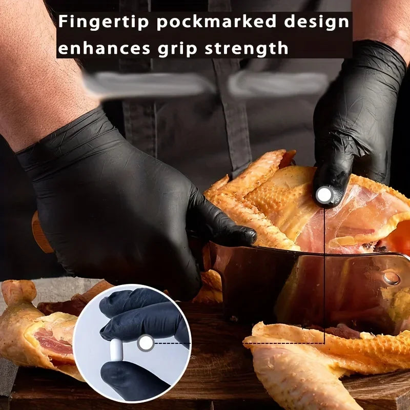 Black Xl Latex Gloves Pvc Gloves Disposable Nitrile Gloves Housework