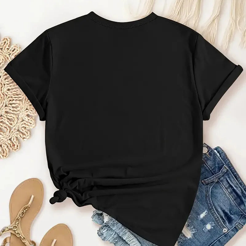 Women Tops O-neck Sexy Black Tees Kiss Lip Funny Summer Female Soft T