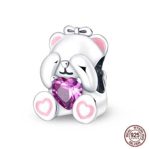 925 Sterling Silver Chameleon Luminous Firefly Butterfly Charms Beads