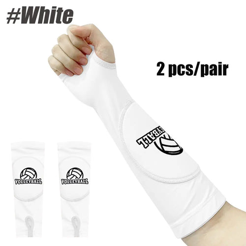 1 Pair Volleyball Padded Passing Forearm Hitting Sleeves, Arm Sleeves