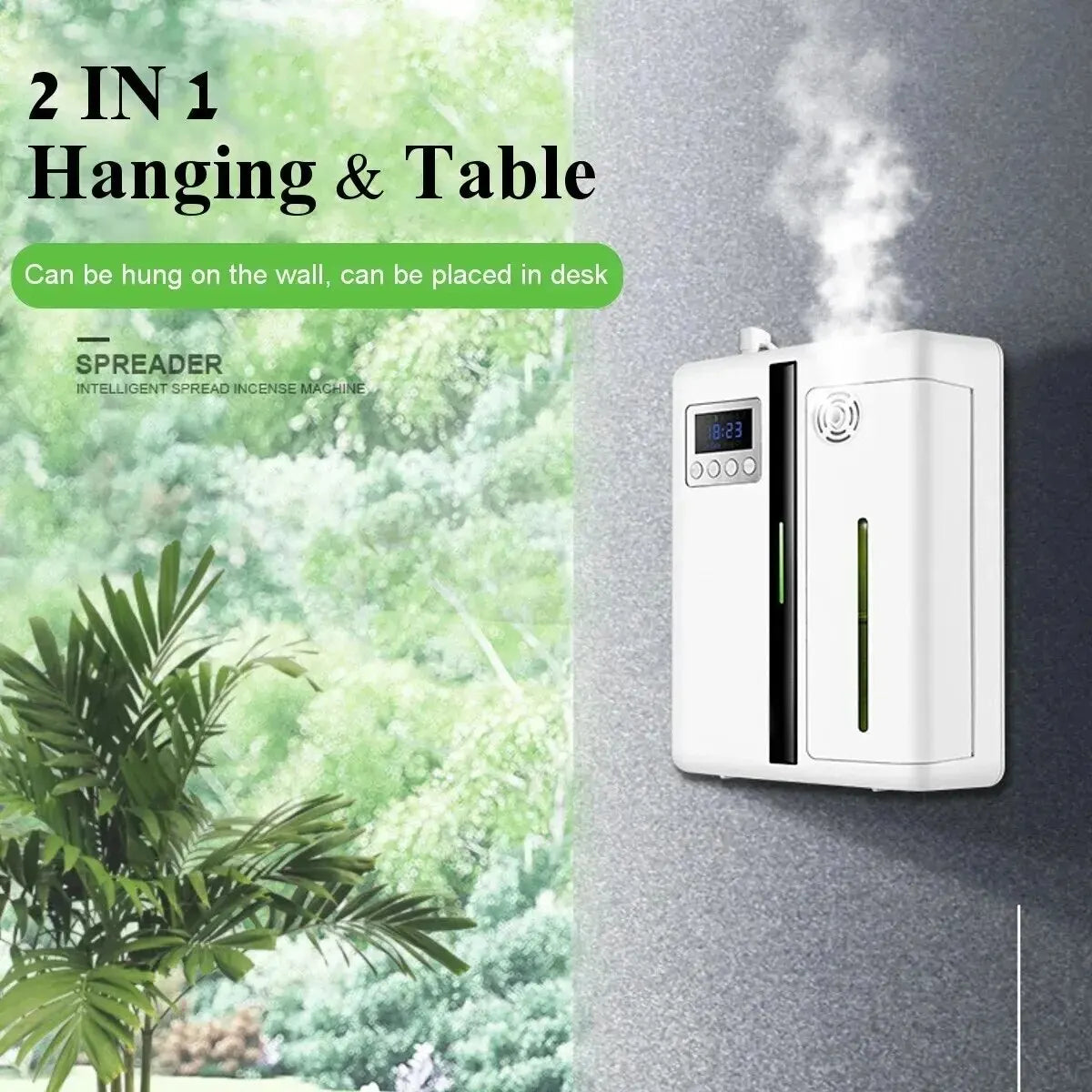 160ml Waterless Scent Diffuser Bluetooth Wall-Mounted Fragrance