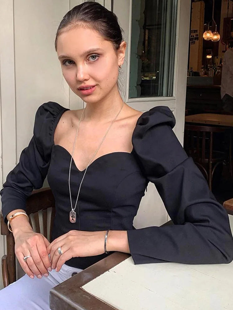Special Offer Hot Sale Korean2019 autumn solid color vintage new women