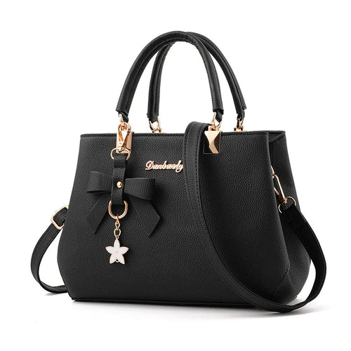 Yogodlns Elegant Women Messenger Bags with flower pendant Office