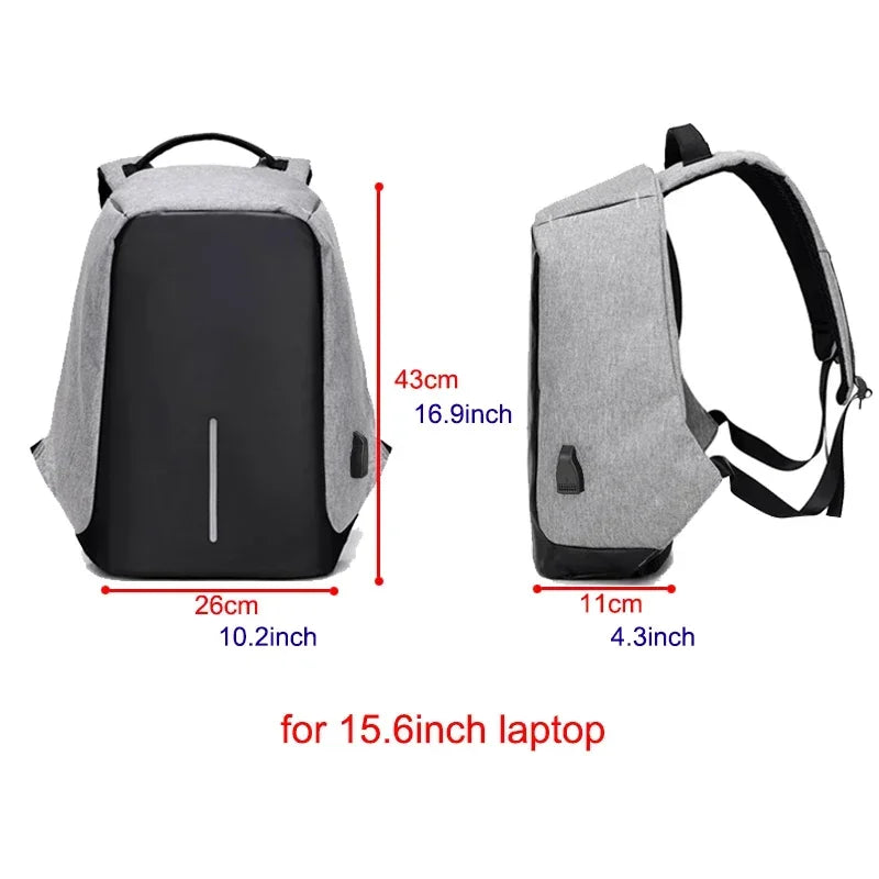 Anti-theft Backpack Bag 15.6 Inch Laptop Men Mochila Male Waterproof