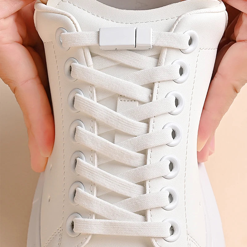 Magnetic Buckle No Tie Shoe Laces Elastic Shoelaces Without Ties Laces