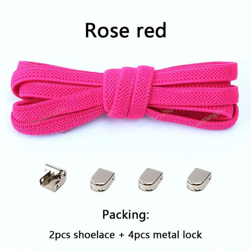 No tie Shoe laces Elastic laces Sneakers Flat Shoelaces without ties