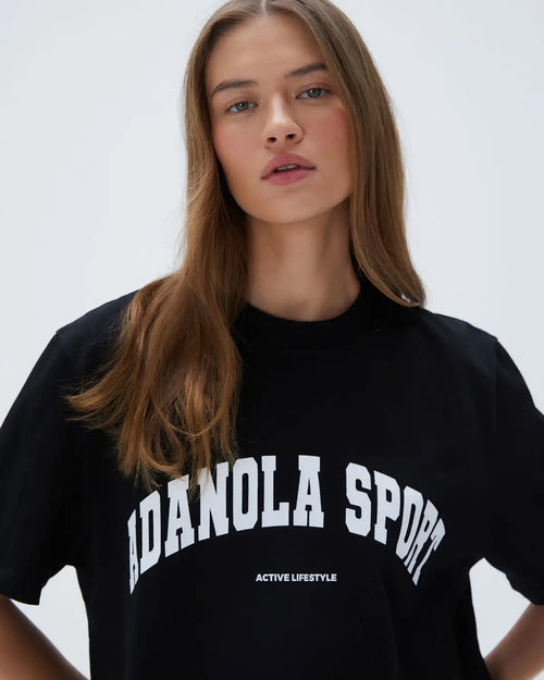 Summer Casual Sports Women's Men's T-shirt Trendy Brand Adanola Letter