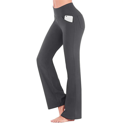 Elegant Women's Pants Palazzo Flared Wide Killer High Waist OL Ladies