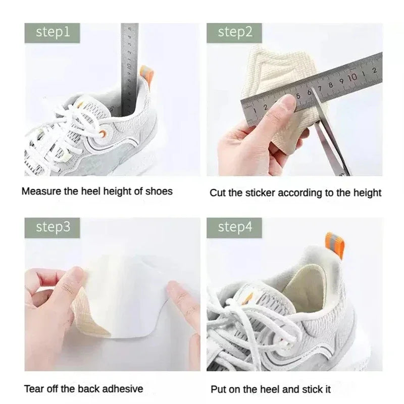 6Pcs Heel Insoles for Feet Patch Heel Pads for Sports Shoes Adjustable