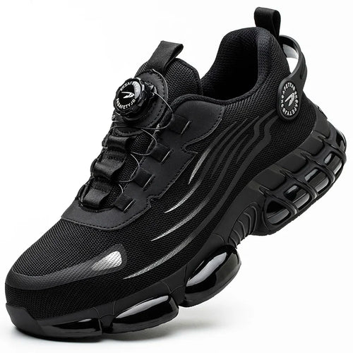 Rotating Button New Safety Shoes Men Anti-smash Anti-puncture Work