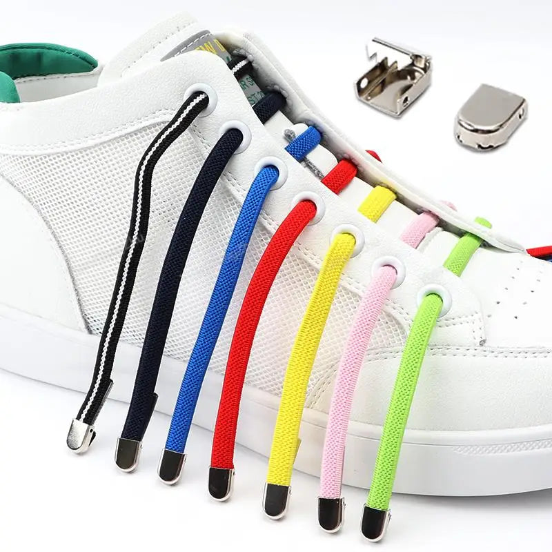 No tie Shoe laces Elastic laces Sneakers Flat Shoelaces without ties