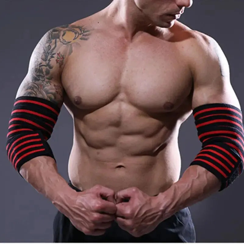 Sports Elbow Guard Winding Pressure Elbow Pad Bench Press