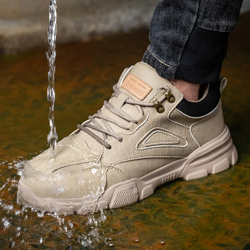 Safety Shoes Men Steel Toe Work Shoes Anti-smash Anti-puncture