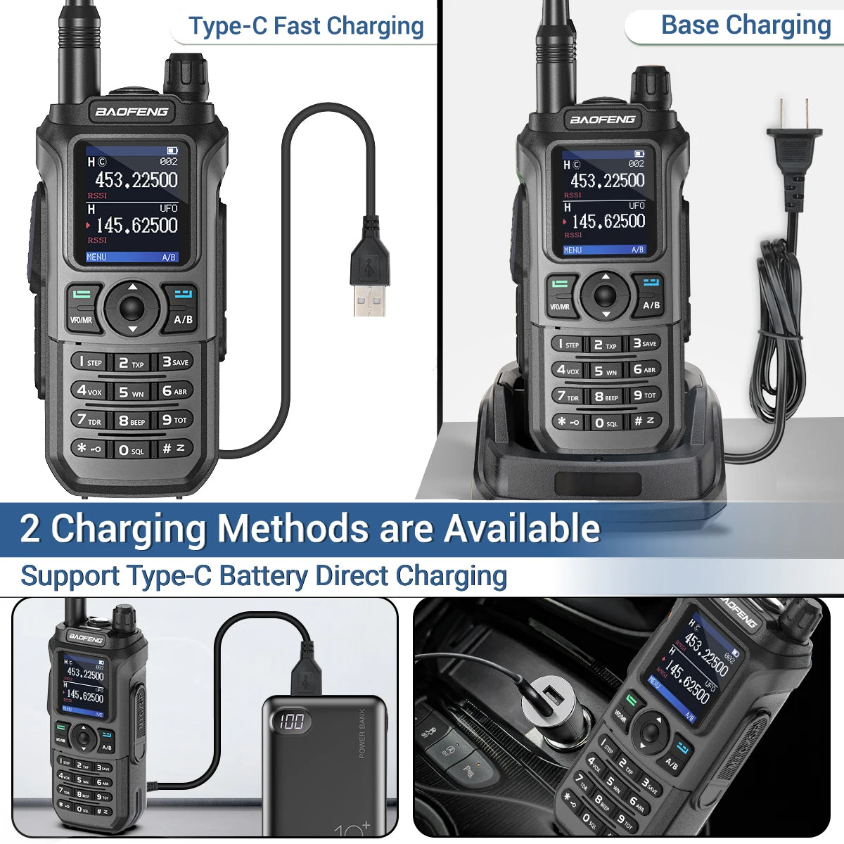 Baofeng UV-21 Pro V2 Wireless Copy Frequency Tri Band Powerful