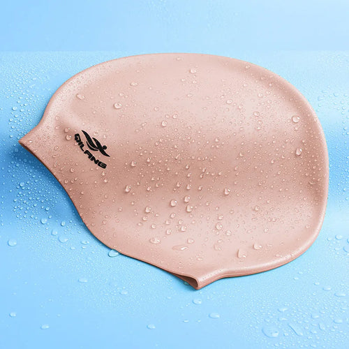 Waterproof Silicone Swim Caps Women Men High Elastic Flexible Protect