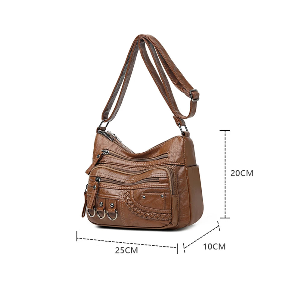 Vintage Pu Leather Luxury Purses and Handbags 2023 High Quality
