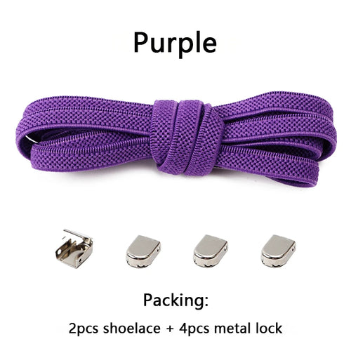 No Tie Elastic Shoe Laces One Size Fits All Adult and Kids Shoes