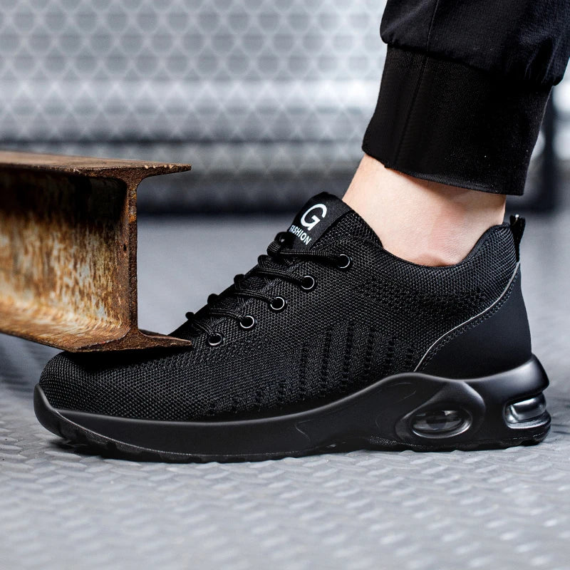 New Styles Men Safety Boots With Steel Toe Cap Anti-smash Work
