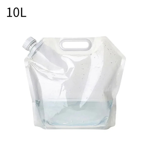 5/10L Portable Water Bag Folding Bucket Water Container Jug Bottle