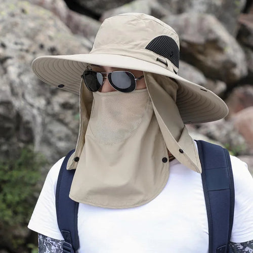 Adjustable Outdoor Fishing Hat Sunscreen Protection Breathable