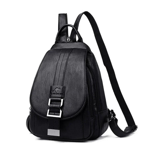 Multifunctional Women Leather Backpacks Casual Backpack For Teenager
