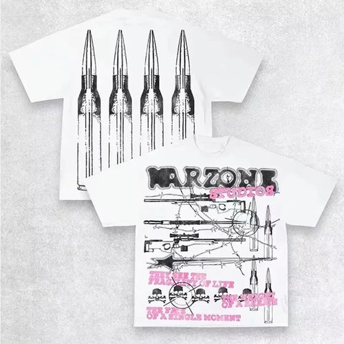 Harajuku Casual Summer Short Sleeve Men Women Y2K Hip Hop Graphic