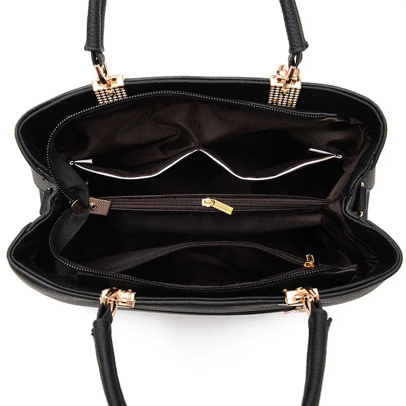 Yogodlns Elegant Women Messenger Bags with flower pendant Office