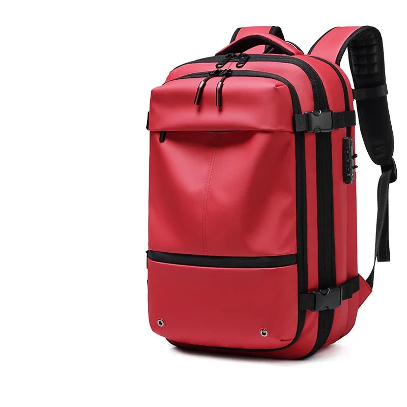 Travel Men 17.3 inch Laptop Backpack vacuum compression Backpack