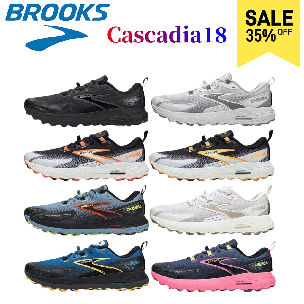 Brooks Women’s&Men’s Cascadia 18 GTX Waterproof Mountain Trail Running