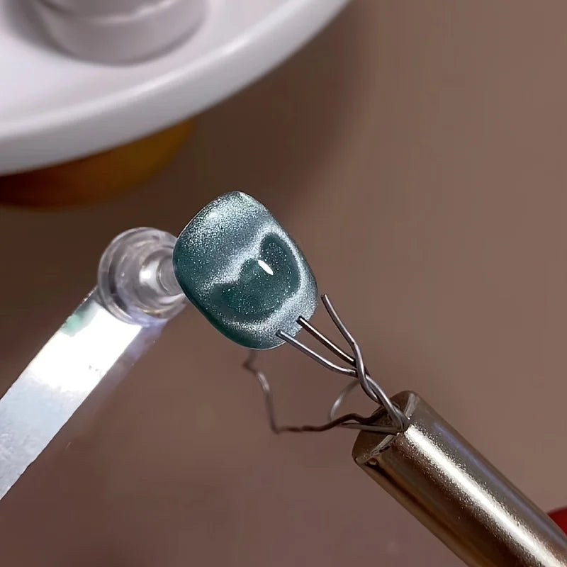 6 Pcs Cat Eye Nail Magnet Set with Flexible Iron Wire For Creating