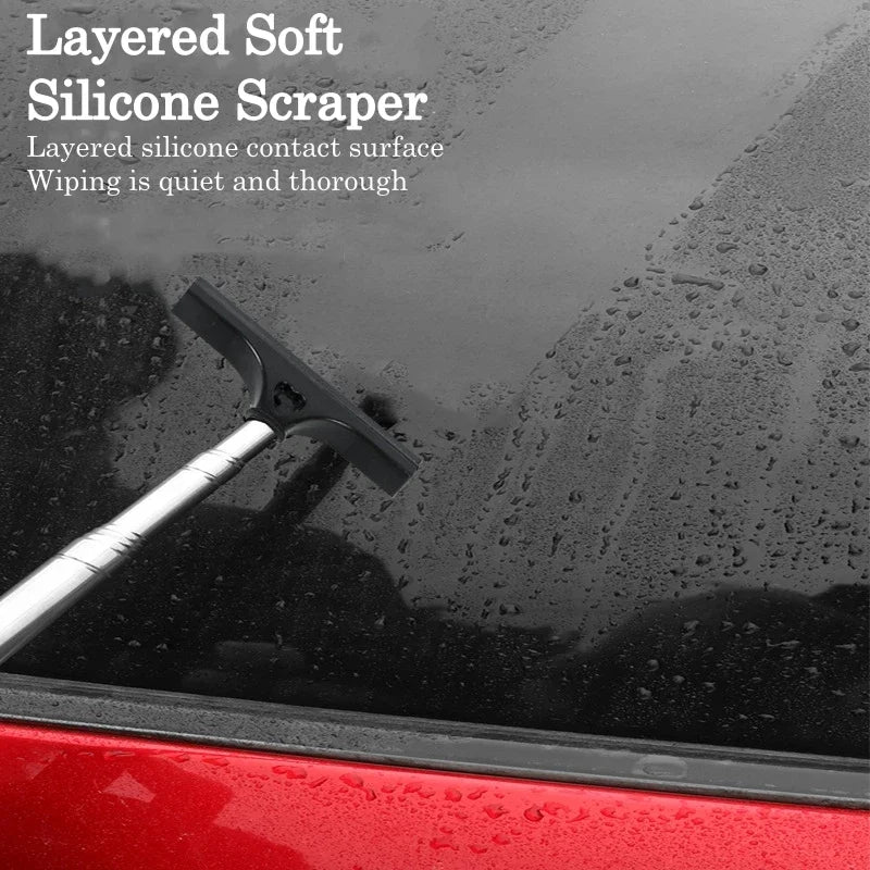 Telescopic Stainless Steel Car Rearview Mirror Wiper with Retractable