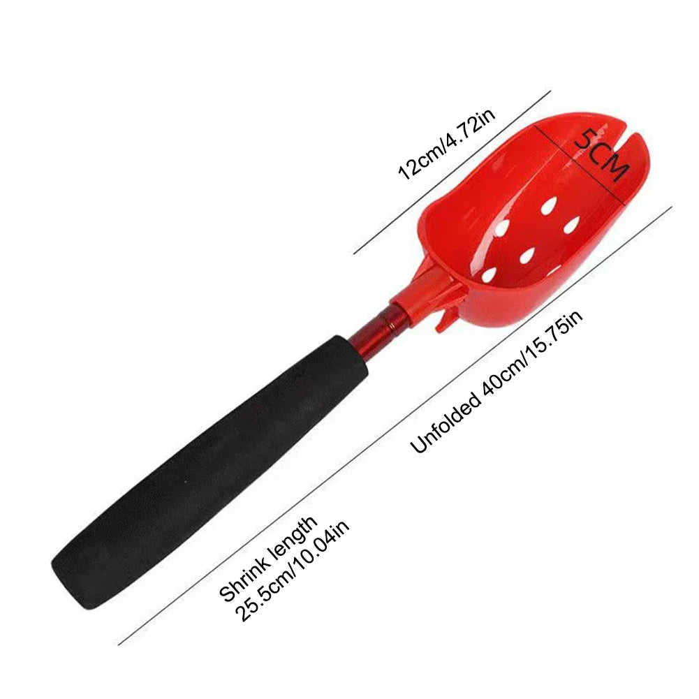 Bait Throwing Spoons Retractable Fish Bait Casting Scoop Lightweight