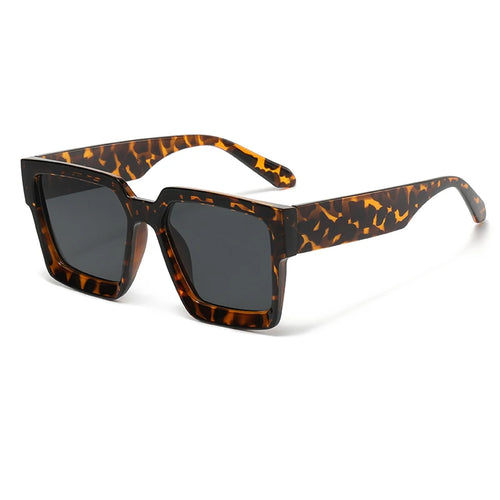 Fahion Vintage Cycling Square Sunglasses Men Women Retro Brand