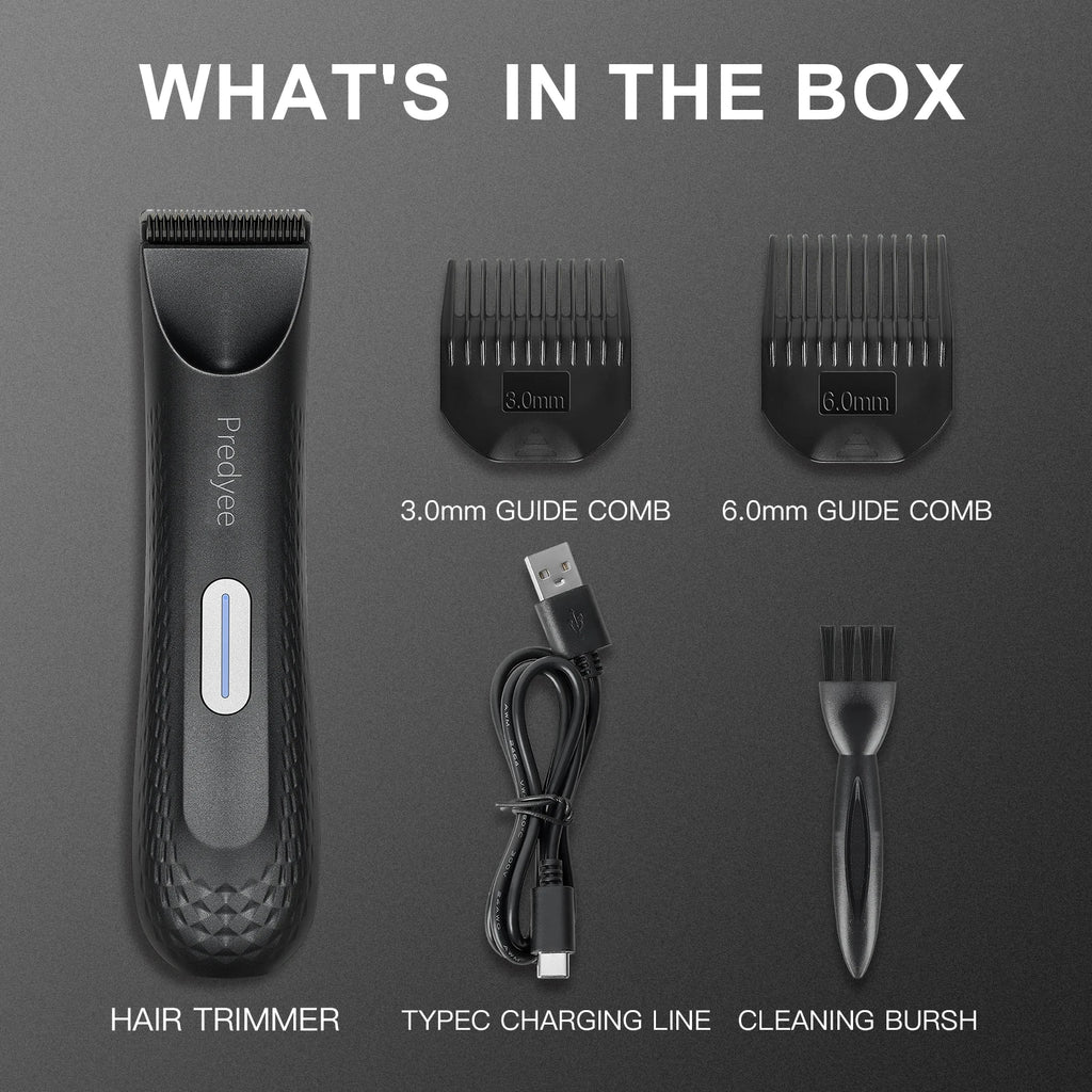 Electric Trimmer for Men's Groin Hair: Versatile Body Groomer and