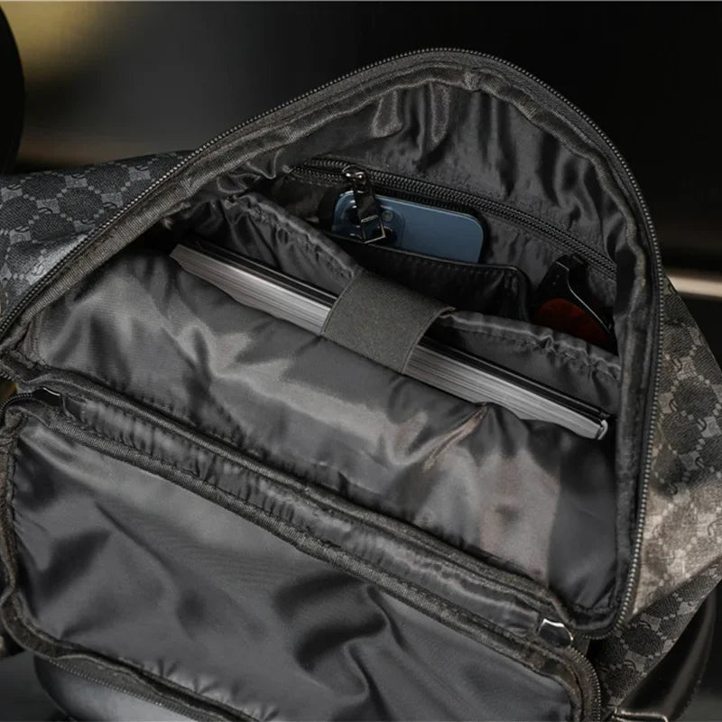 Luxury Fashion Backpacks for Men High Capacity Travel Backpack Men