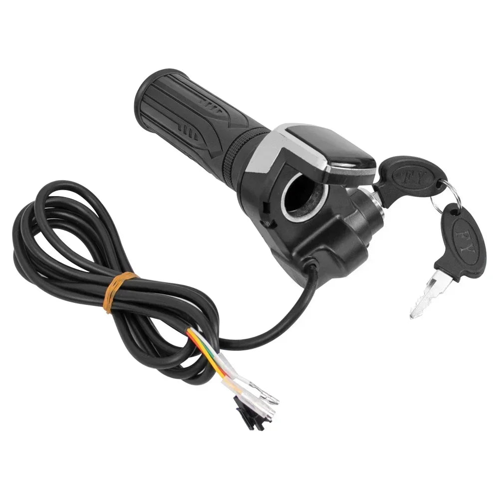 Throttle Grip E-bike Handlebar with Lock Ebike 36V 48V 60V Electric