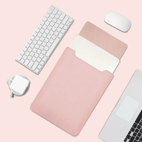13 14 15 inch Laptop Sleeve Case Ultra Thin PU Leather Ultrabook Cover