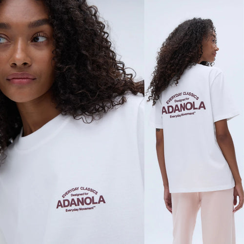 Summer Casual Sports Women's Men's T-shirt Trendy Brand Adanola Letter
