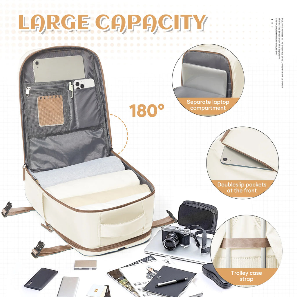 Travel Backpack for Women Men, Hand Luggage 40x20x25 for Ryanair Cabin