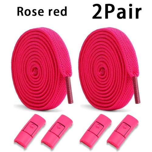 Elastic Laces Sneakers Tennis No Tie Shoe laces Lock Shoelaces without