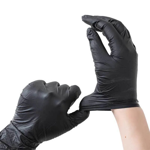 20/50/100PCS Disposable Black Nitrile Gloves for Household Use Latex