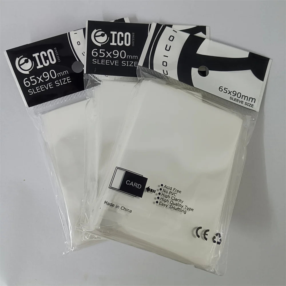 100Pcs 65X90mm Clear Card Sleeves TCG Trading Cards Protector Tarot