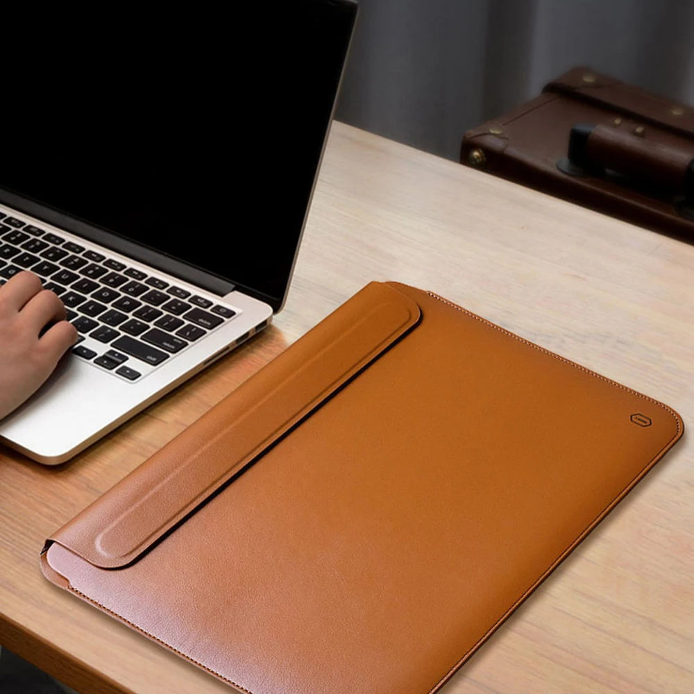 WiWU Laptop Sleeve Case for MacBook Air 13 M2 A2681 Ultra-thin Leather