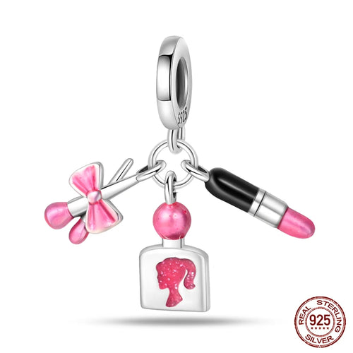 925 Sterling Silver Chameleon Luminous Firefly Butterfly Charms Beads