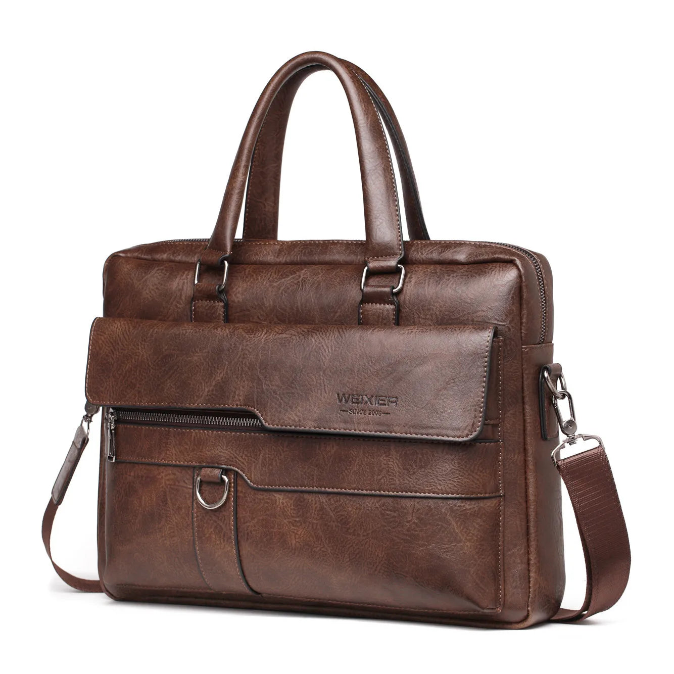 2023 Men Briefcase Bag High Quality Business Famous Brand PU Leather