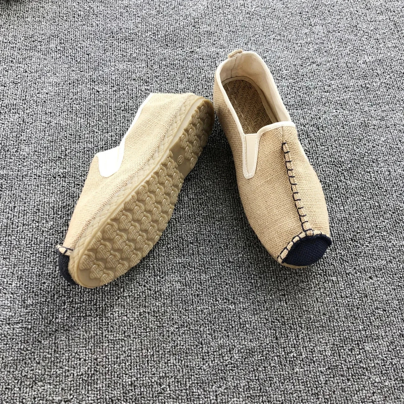 Chinese Style Linen Shoes Mens Casual Male Breathable Shoes Men